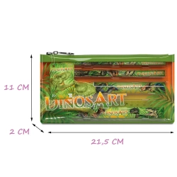 Школьный пенал для мальчика с наполнением "DinosArt"