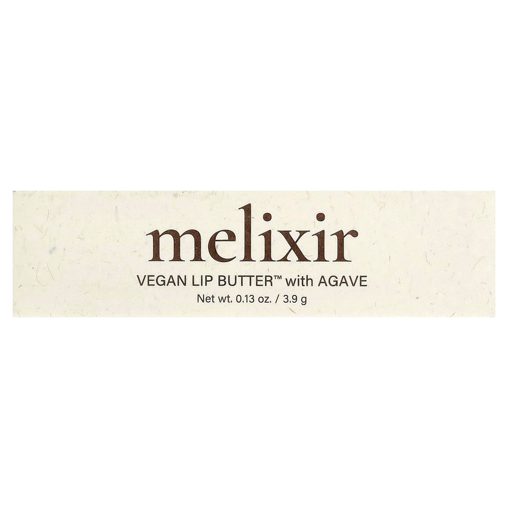 Melixir, Vegan Lip Butter™ с агавой, вкус агавы, 3,9 г (0,13 унции)
