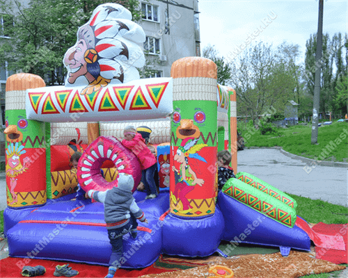 Коммерческий надувной батут "Индеец"