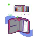 Пенал 1 отделение 200х140х40 Berlingo Meow colors, откидная планка, ткань