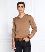 Хлопковый свитер Oscar Jacobson - коричневый(61648023)