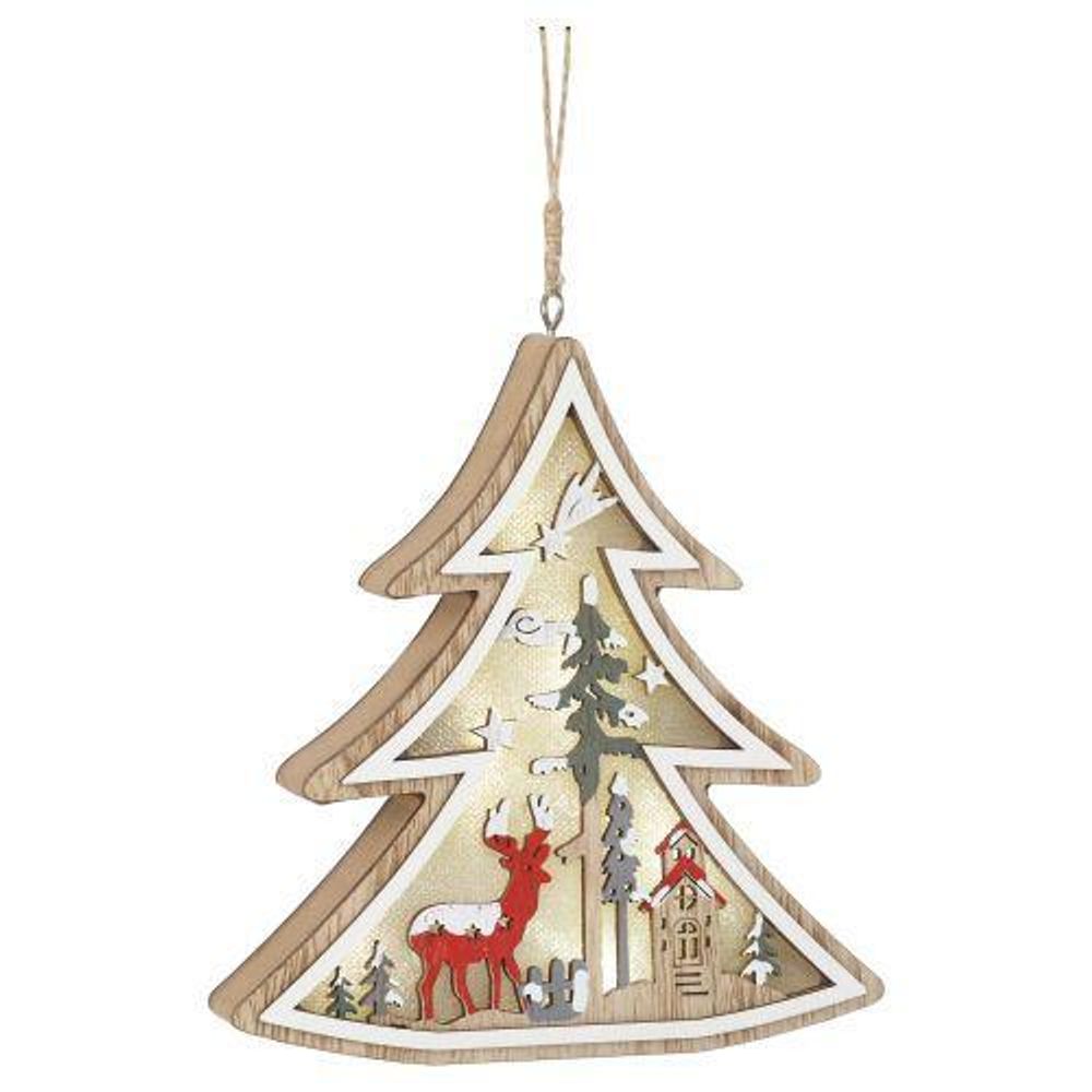 Светильник светодиодный декоративный новогодний Елочка 6LED IP20 3хAAA В=14см Эра Б0056010