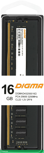 Оперативная память Digma DDR4 16Gb 3200MHz (DGMAD43200016D)