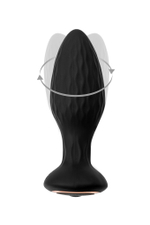 Анальная вибровтулка с ротацией силикон 12 см