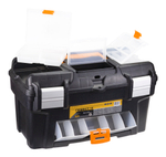 Ящик для инструментов 18 "ГЕФЕСТ" металл замки (с консолью и коробками) М2944