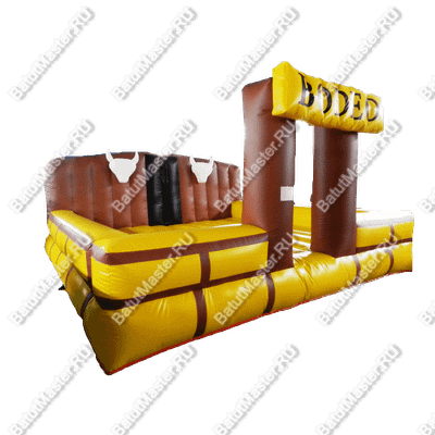 Надувной батут для аттракциона Родео "Дикий Запад", 4*4*2.5 м.