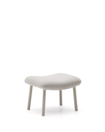 Пуф Inari бежевого цвета и стали с бежевой отделкой