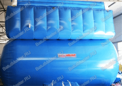 Большой надувной батут-горка "Волна - 2" 12*7*9 м