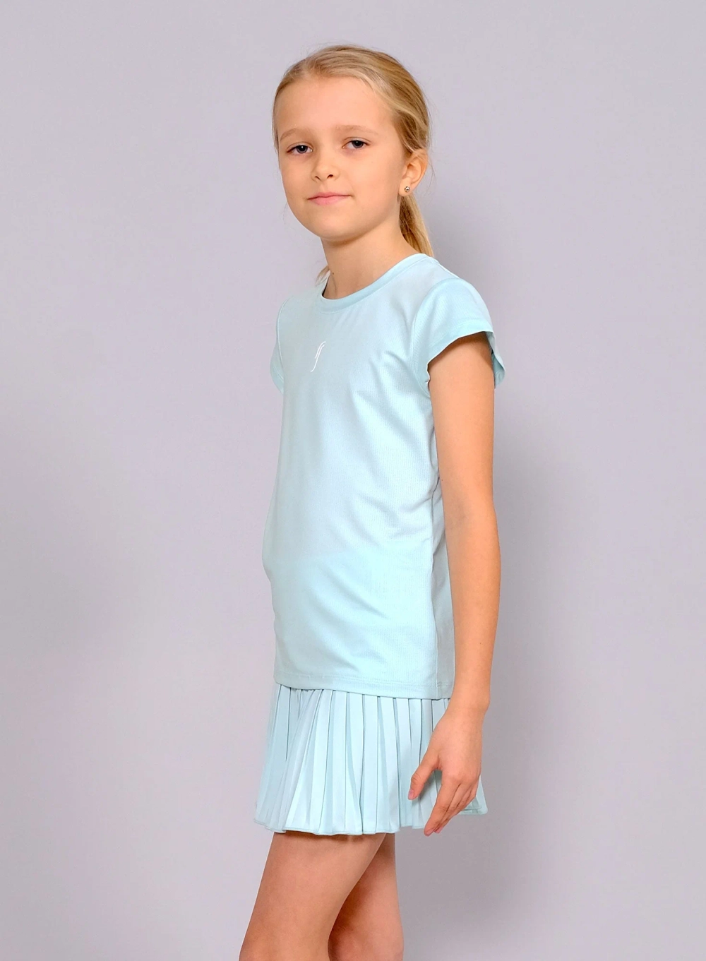 Майка для девочек RS Performance Top - Mesh REC (Soft Teal/White) 252J005-003