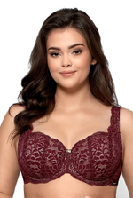 Бюстгальтер-балконет Benita (Размер: 65F) (Цвет: бордовый)