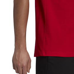 Мужское теннисное поло adidas Big Logo Single Jersey T-Shirt Men - Dark Red, White