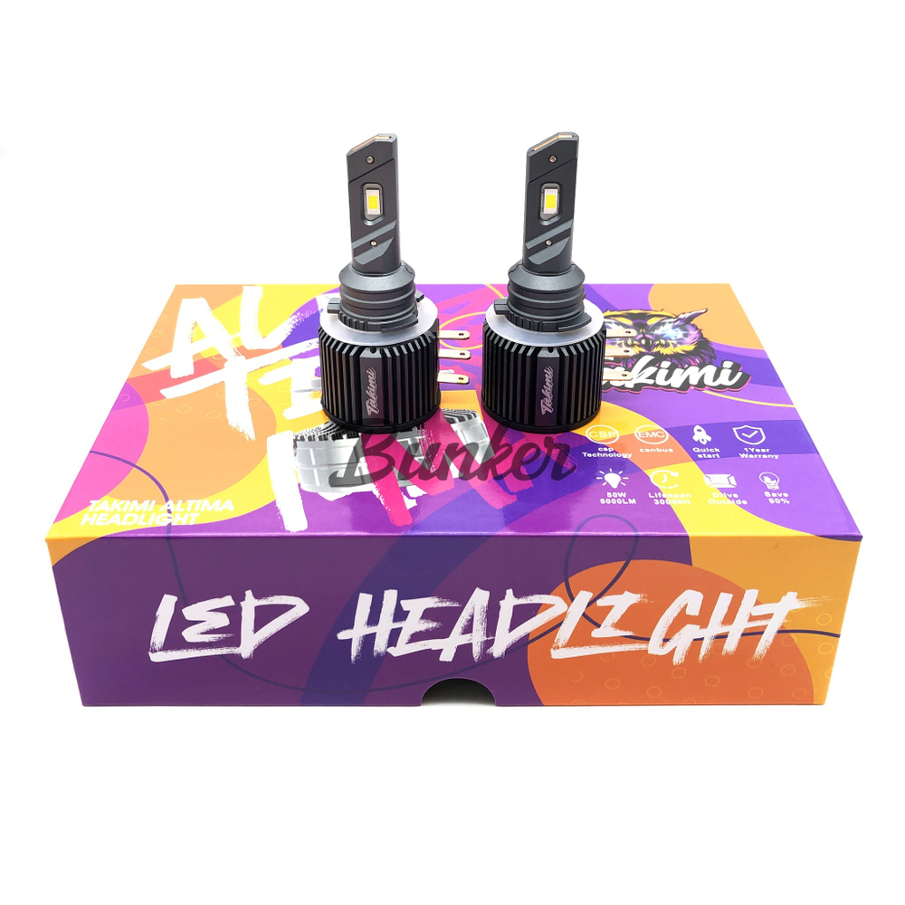 Светодиодные автомобильные LED лампы TaKiMi Altima H15 5500K 12/24V