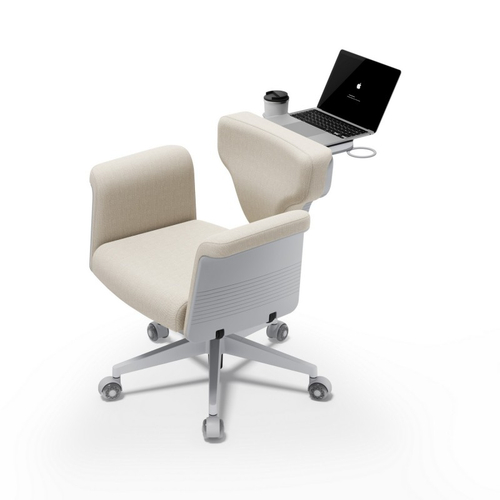 Кресло-трансформер FoxGear STUDIO Fabric, светло-серый (FG-STUDIO-F-OW)