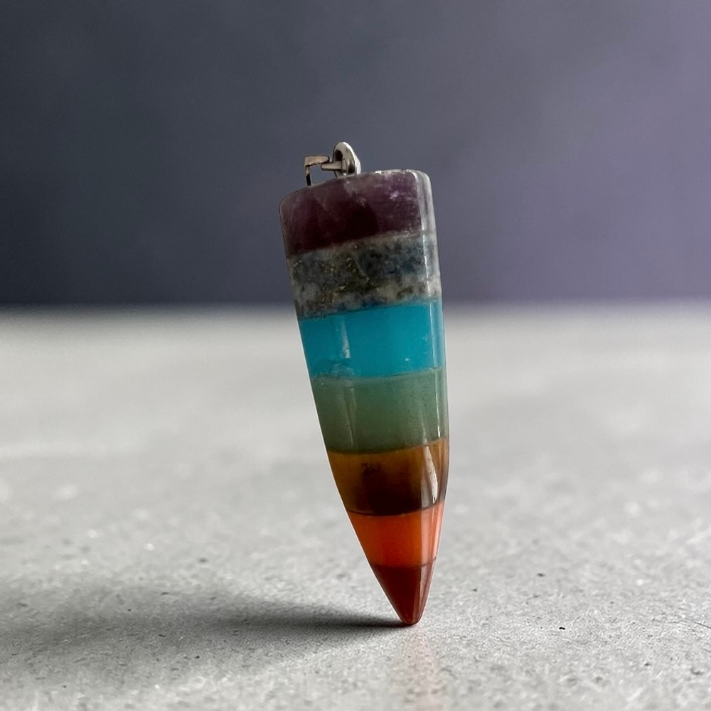 Подвеска-кулон Маятник 7 чакр