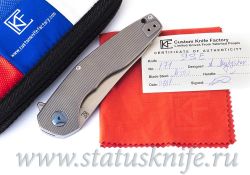 Нож CKF S.S.E.  (М390, титан, подшипники)фотография - 1