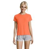Футболка SPORTY, женская, полиэстер 140. Оранжевый  M