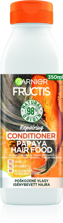 Garnier Fructis Papaya Hair Food - регенерирующий кондиционер для поврежденных волос /   350  ml  / GTIN 3600542290388