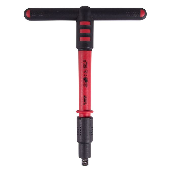 KING TONY (3178VE-08) Вороток диэлектрический 3/8", 200 мм, Т-образный