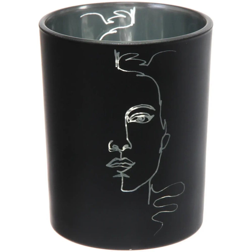 Подсвечник «Нежный силуэт» 10*12,5 см, Черный