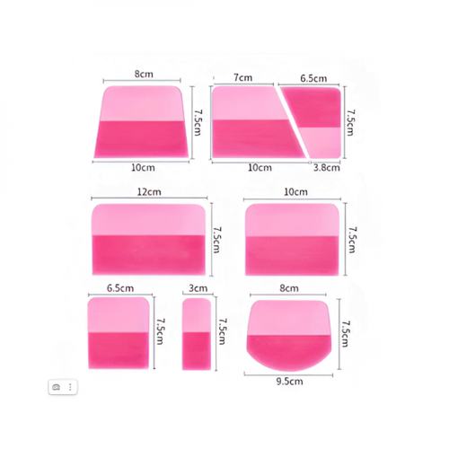 Glosswork Набор ракелей для работ с полиуретановой пленкой. 8 штук .