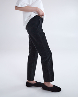 Брюки из искусственной замши черный