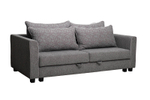 Диван Garda Decor Марко (Marco) трехмест. раскл., букле серый Flona-SER+Buta-SER 225*102*92 см