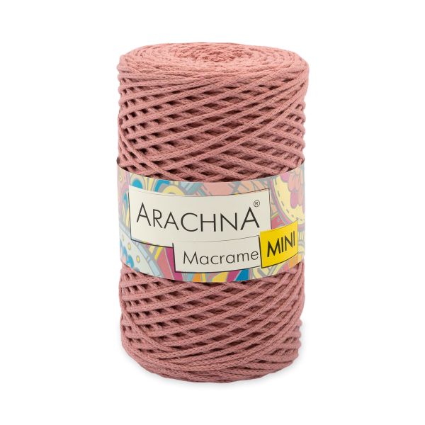 Пряжа Arachna Macrame Mini / уп.4 мот. по 250г, 200 м, 46 античная роза