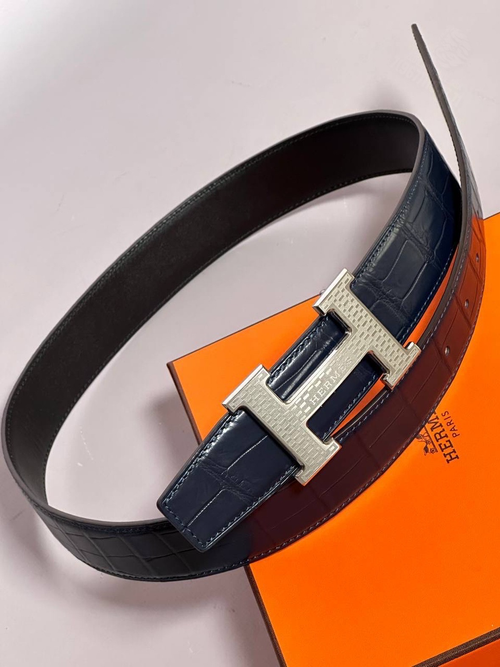 Ремень Hermes из кожи крокодила