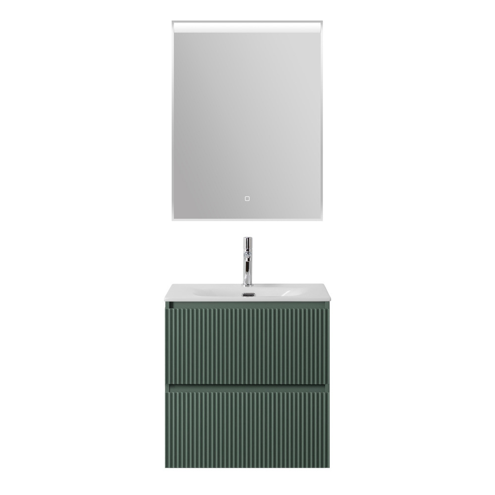 Тумба с раковиной подвесная BelBagno UNO-700-2C-SO-VO Еловый матовый, раковина белая BB-8099-70