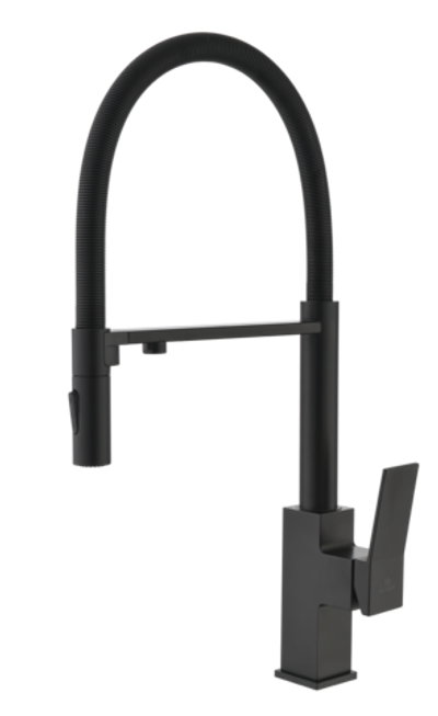 05126-C Смес. для кухни с гиб МАГ. изл. и под. фильт. (ЧЕРНЫЙ) GANZER (10/1шт)