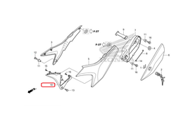 83701-KZZ-900. COVER, L. SIDE LOWER