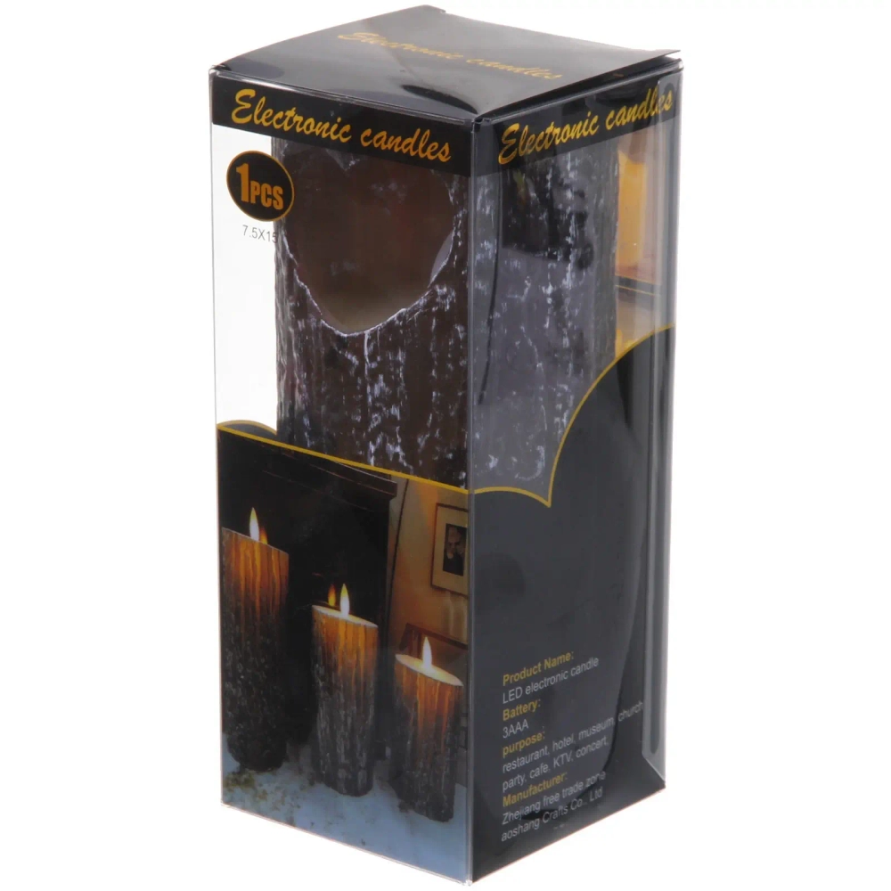 Сувенир с подсветкой «Свеча - LOVE» 7,5*17,5 см (работает от батареек 3 ААА)