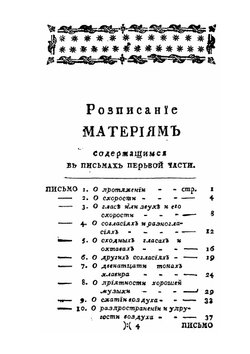 Письма о разных физических и философических материях, писанные к некоторой немецкой принцессе. Часть 1 | Л. Эйлер