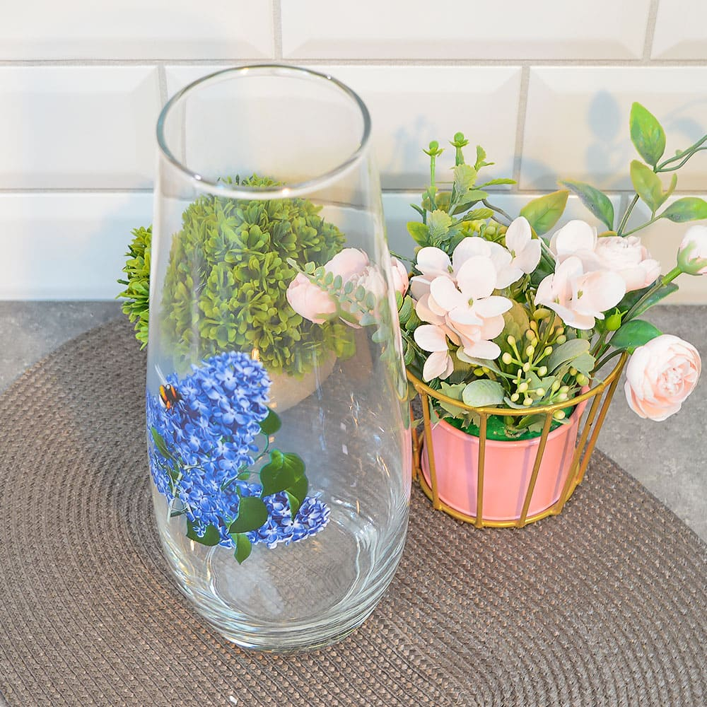 Ваза для цветов 26см Цветы 43267/42