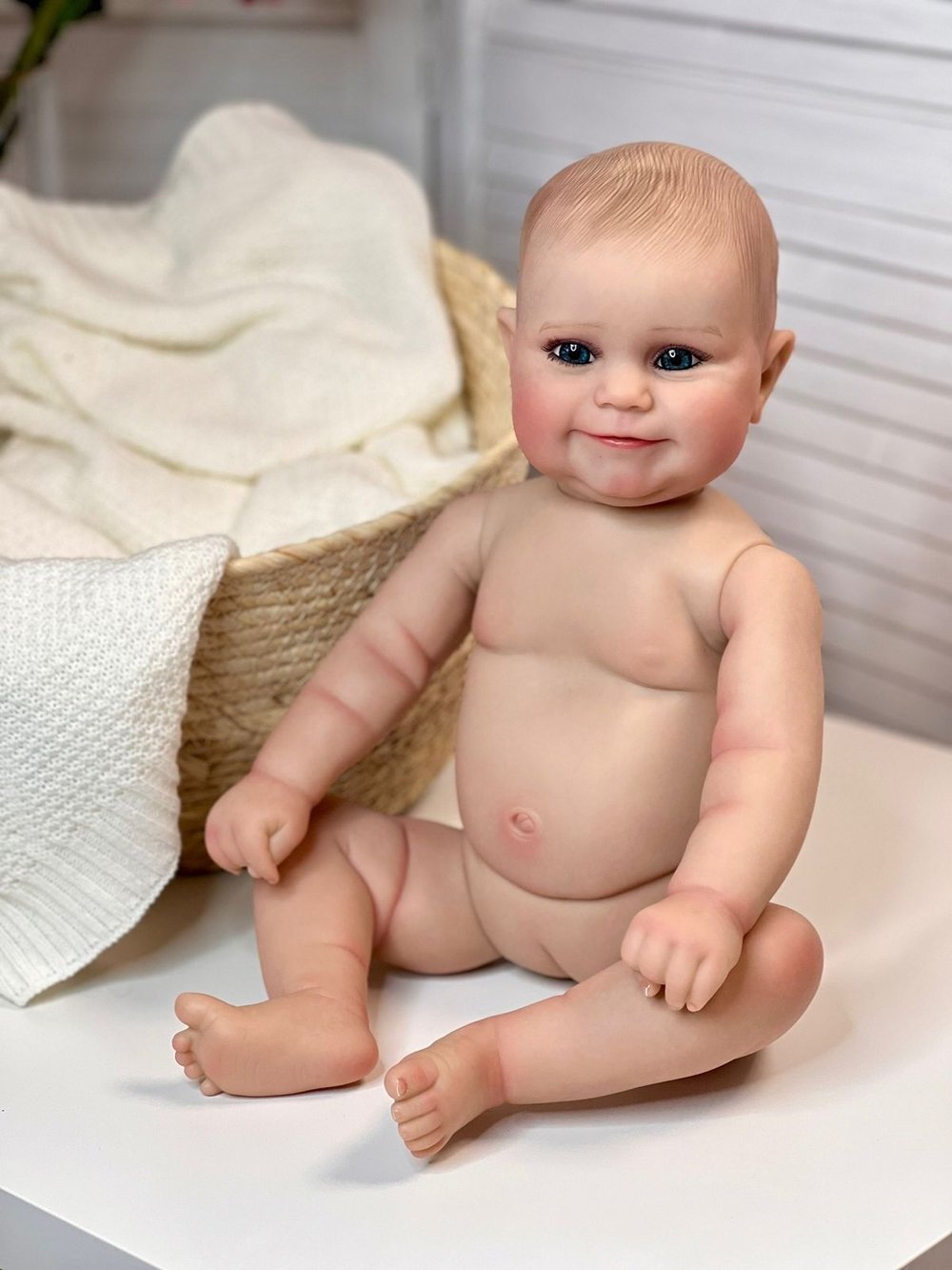 Кукла Реборн виниловая 50см без одежды (FA-100W)