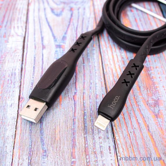 USB Кабель Hoco Lightning Sentinel S6 2.4A 1.2m Black