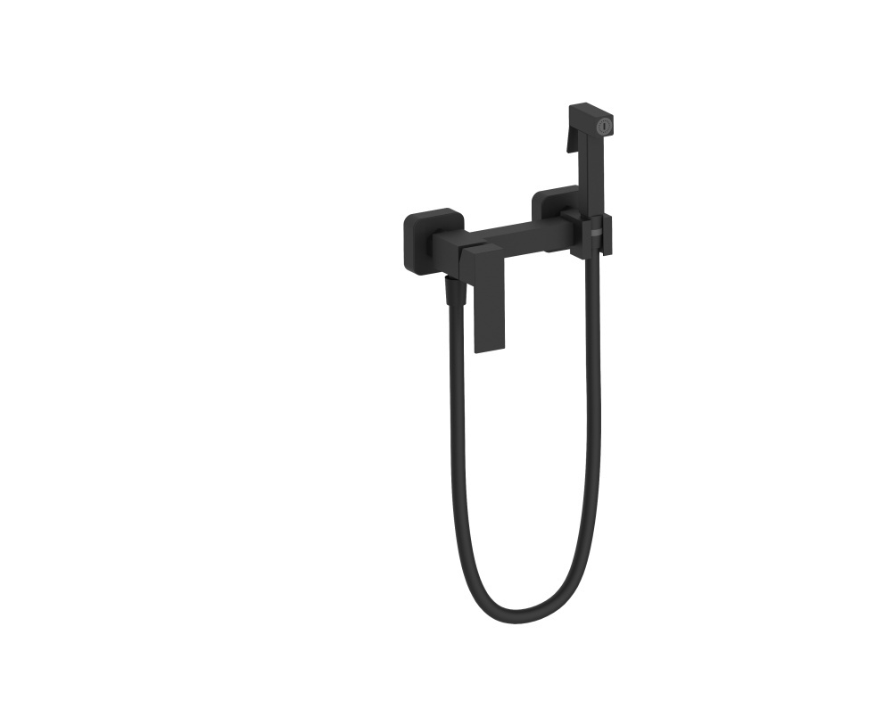 362552-C Смеситель од. с гиг. душом (ЧЕРНЫЙ) ViEiR (10/1шт)