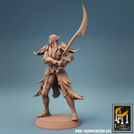 Elf Warrior Эльф Полуэльфы Темные эльфы Дроу Воин Паладин Варвар Файтер Рыцарь миниатюра для dnd, днд, pathfinder, фентези, Настольная игра, НРИ, Варгейм, РПГ
