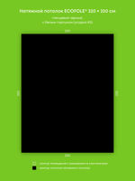 Глянцевый натяжной потолок 8 м2