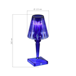 SL1010.714.01 Прикроватная лампа ST-Luce Синий/Синий LED 1*3W 3000K/4000K/6000K SPARKLE