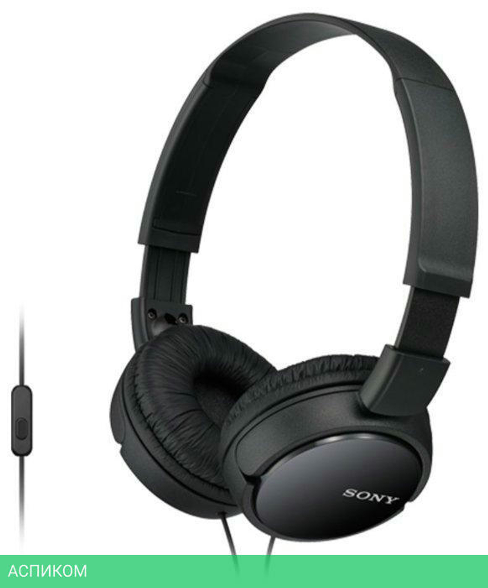 Наушники Sony MDR-ZX110AP/В черный (MDRZX110APB.CE7)