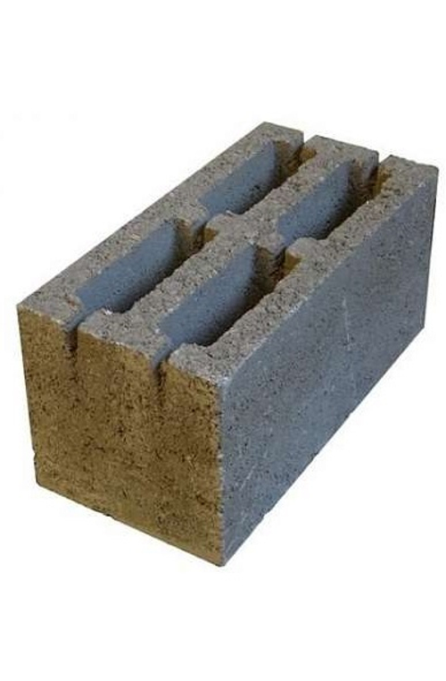 Блок бетонный 200*200*400 мм (пустотелый) стеновой четырехщелевой 20*20*40