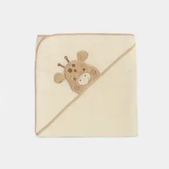 Полотенце с уголком махровое Lollycottons Жираф