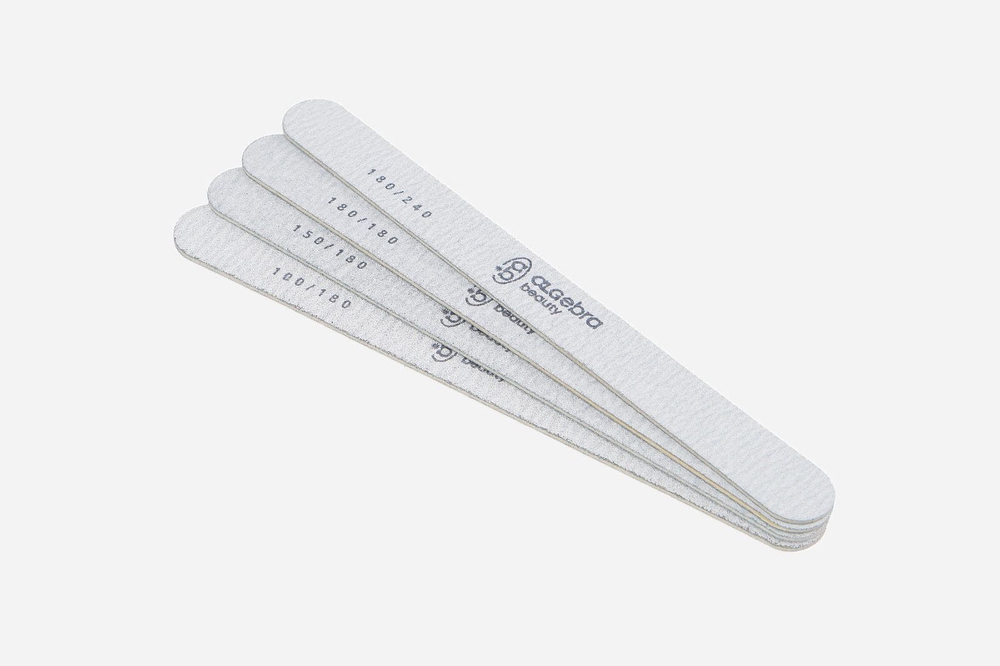 Пилки на деревянной основе, серые, размер Л Плюс 50 шт