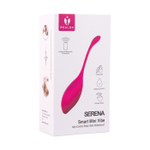 Фиолетовое силиконовое виброяйцо 18,5см с управлением через приложение Realov Serena Smart Mini Vibe Purple