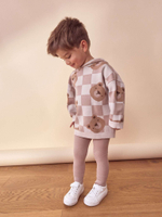 Толстовка с капюшоном и легинсы в комплекте для мальчика Next K82-474, Бежевый