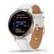 Garmin VENU 2S белые цвета розовое золото с кожаным ремешком