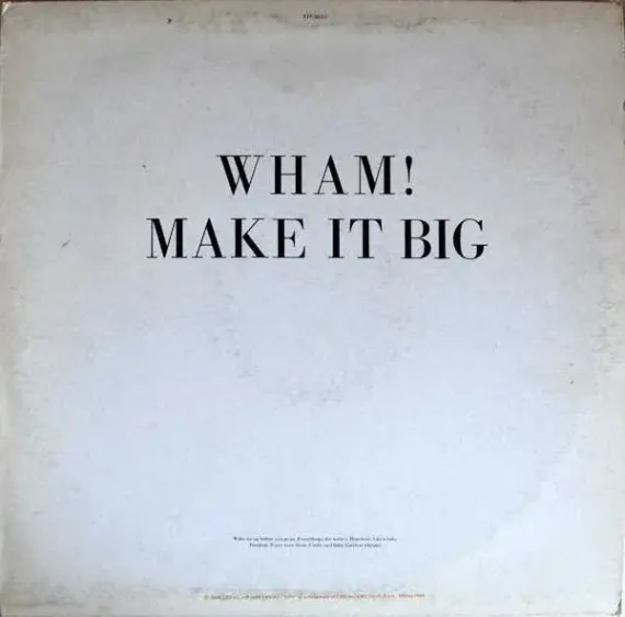 Wham! – Make It Big LP