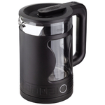 Чайник электрический 1,5л ENERGY E-257, стекло, черный