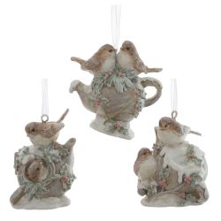 GAEM Фигурка декоративная подвесная "Птички", L5 W4 H6,5 см, 3в.